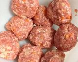 豚ひき肉でつくね風バーグ作り方2写真