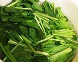 サーモンとほうれん草のクリームパスタ作り方1写真