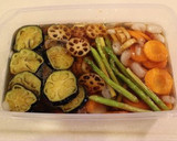 氷入りめんつゆで簡単♪野菜の揚げ浸し☆作り方3写真