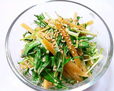 干し芋と水菜のマヨポン酢和え作り方3写真