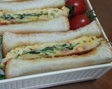 遠足のお弁当に♪かに玉サンドイッチ♪作り方5写真
