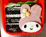 キャラ弁☆マイメロディのり弁作り方6写真