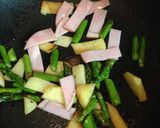 お弁当に☆アスパラとじゃが芋のチーズ炒め作り方4写真