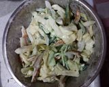 簡単 きゅうりとキャベツと竹輪の味噌マヨ作り方3写真