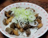 わが家の絶品☆レバ皮丼作り方7写真