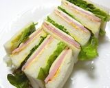 超・図解！ハムチーズレタスサンド作り方11写真