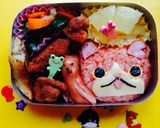 遠足弁当*妖怪ウォッチジバニャンキャラ弁作り方4写真