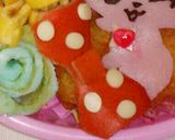 リボンとお花のジュエルペットのキャラ弁作り方7写真