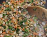 たっぷり野菜の肉味噌丼作り方2写真