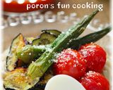 夏野菜グリル*スープカレー風つけピビン麺作り方7写真