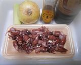 ボイルホタルイカと新玉葱炒め作り方1写真