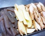 新ごぼうと新じゃがの煮物作り方2写真
