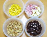 ４つの味の菓子パン♪ちぎりパン☆ランチ作り方5写真