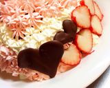 結婚記念日に立体ハートケーキ作り方11写真