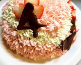結婚記念日に立体ハートケーキ作り方12写真