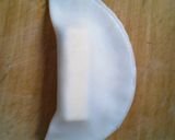 チーズと大葉を餃子の皮で包んでみました♪作り方3写真