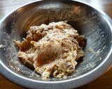 鶏としめじのメンチカツ♪作り方1写真