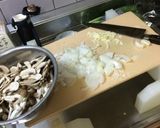 蟹とキノコのトマトクリームパスタ作り方3写真