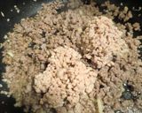 サンチュで！レタスで！挽き肉納豆包み♪作り方5写真