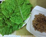 サンチュで！レタスで！挽き肉納豆包み♪作り方6写真