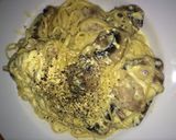 昔ながらのカルボナーラ スパゲティ作り方6写真