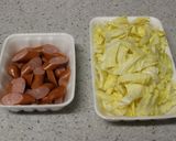 お弁当♪キャベツとウィンナーのカレー炒め作り方2写真