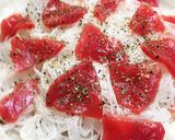 新玉ねぎとマグロのカルパッチョ作り方2写真