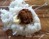 照り焼きミートボールDEおにぎり作り方3写真