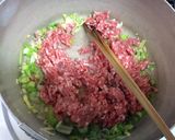 かぼちゃと挽肉の煮物withプルーン作り方3写真