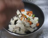 中国の家庭料理☆豆腐と野菜のとろみ炒め作り方5写真