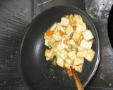 中国の家庭料理☆豆腐と野菜のとろみ炒め作り方6写真
