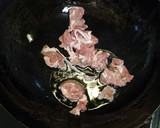 豚とキャベツと長ネギのすき焼き風炒め物作り方1写真