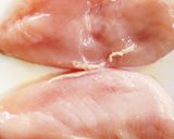 ニンニクの芽と鶏胸肉の炒め物作り方1写真