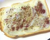 胡麻紫蘇香る❀ゴロゴロ新玉葱のトースト作り方2写真