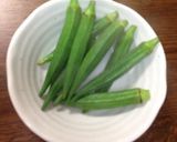 あと1品に！簡単オクラと豆腐の梅和え♬作り方1写真