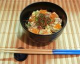 豚の卵とじ丼作り方5写真