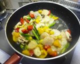 彩り野菜の海鮮中華塩炒め作り方15写真