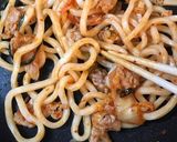 簡単!濃厚!キムチ焼うどん♡作り方7写真