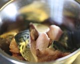 鯖竜田の焼きトマトがけ。作り方3写真