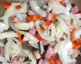 ナシゴレン風焼肉のタレ風炒飯作り方2写真