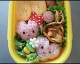 ハートのお弁当作り方2写真