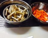 新ごぼうと鶏肉のこっくり煮作り方1写真