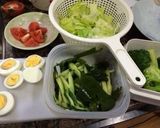 さっぱり〜☆乗せるだけサラダうどん作り方1写真