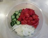 簡単!!大島トマトときゅうりのマリネ作り方1写真