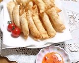 餃子の皮であつあつとろり辛子明太子チーズ作り方5写真