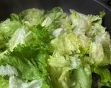 アサリとレタスのペペロンチーノ風作り方1写真