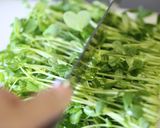 豆苗としらすの胡麻ごまサラダ。作り方2写真