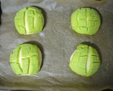 実は簡単クッキー＋ロールパン＝メロンパン作り方15写真