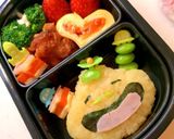 キャラ弁♪覚え書き アングリーバード‥作り方1写真