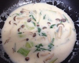 牛乳で！青梗菜とろとろクリーム煮うどん⁂作り方5写真